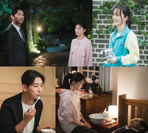 주지훈과 정유미가 주연을 맡은 tvN 토일드라마 ‘사랑은 외나무다리에서’가 비상계엄 사태 속에서도 방영을 이어가고 있다. 온라인 캡쳐