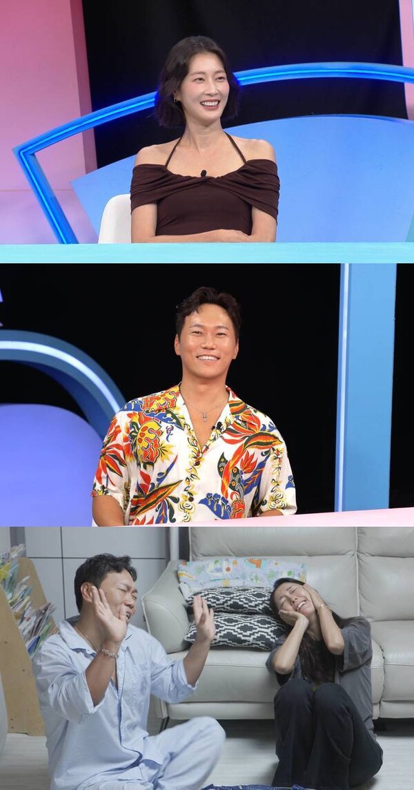 배우 송진우와 그의 아내 미나미는 SBS '동상이몽 시즌2 - 너는 내 운명'에 출연하여 자신들만의 독특한 매력을 선보였다. 온라인 캡쳐