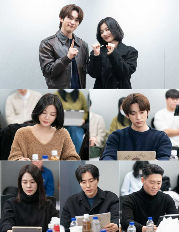 화려한 출연진이 참여한 tvN의 새로운 드라마 '100일의 거짓말'이 대본 리딩 현장을 최초로 공개했다. 온라인 캡쳐